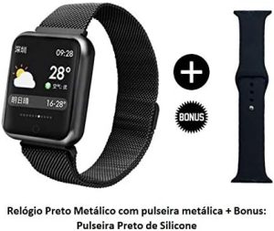 Relógio Smartwatch P68 P70 Original Rose Brinde