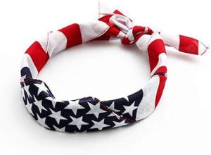 Bandana Bandana da Bandeira Americana 3 peças