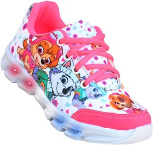 Tenis Feminino Infantil Led Patrulha Canina Meninas