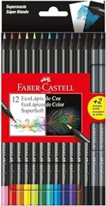 Lápis de Cor, Faber-Castell, EcoLápis Supersoft, 120712SOFT+2,