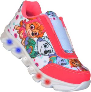 Tenis Feminino Elastico Infantil Led Patrulha Canina