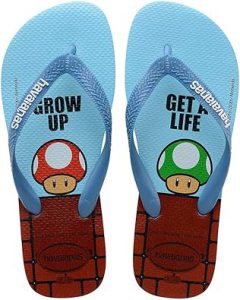 Chinelo Mario Bros, Havaianas, Criança Unissex