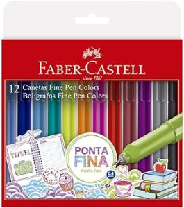 Caneta Ponta Fina, Faber-Castell, Fine Pen Colors,