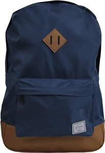 Mochila Casual, Poliester, Unissex, Azul Escuro