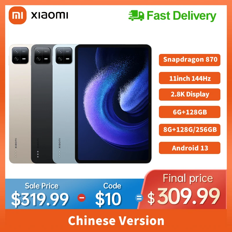 Tablet Xiaomi-Mi Pad 6, Snapdragon 870, 11 