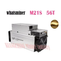 Asic-Máquina Usada de Mineração de Bitcoin, BTC, BCH, BSV, WhatsMiner, M21s, 56 T/s, PSU, Mais do que M20 Antminer, S9, S19, T17