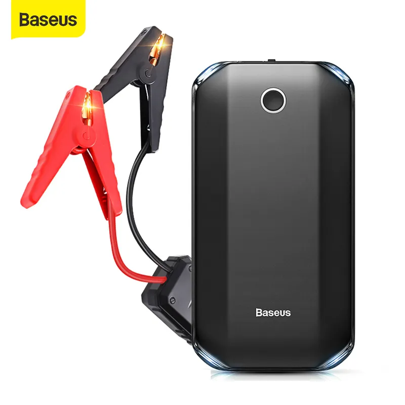 Baseus-Car Jump Starter Banco De Potência, Bateria De Emergência, Iniciando Jumpstarter, Lançador Automático, Impulsionador De Emergência De Carro Portátil